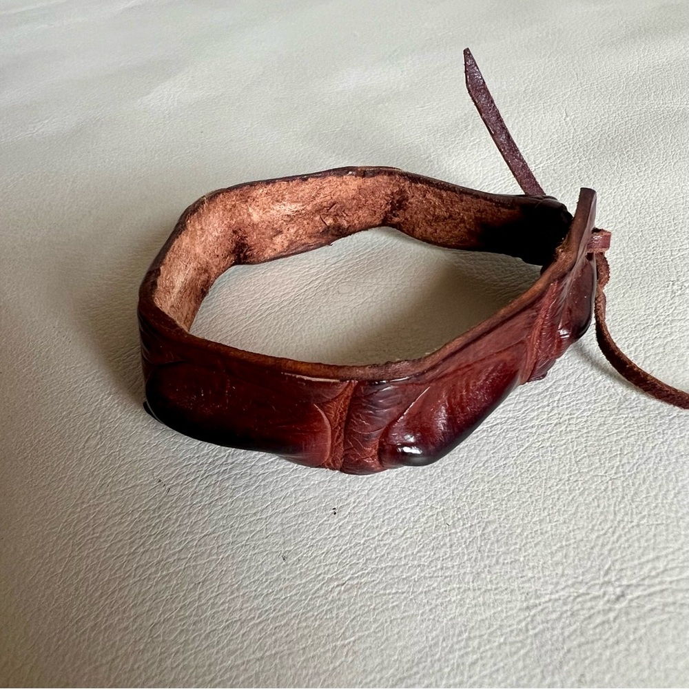 Brown Leather Men's Bracelet